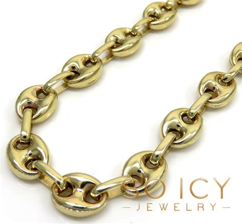 solid 14k gold gucci link chain necklace|diamond cut gucci link chain.